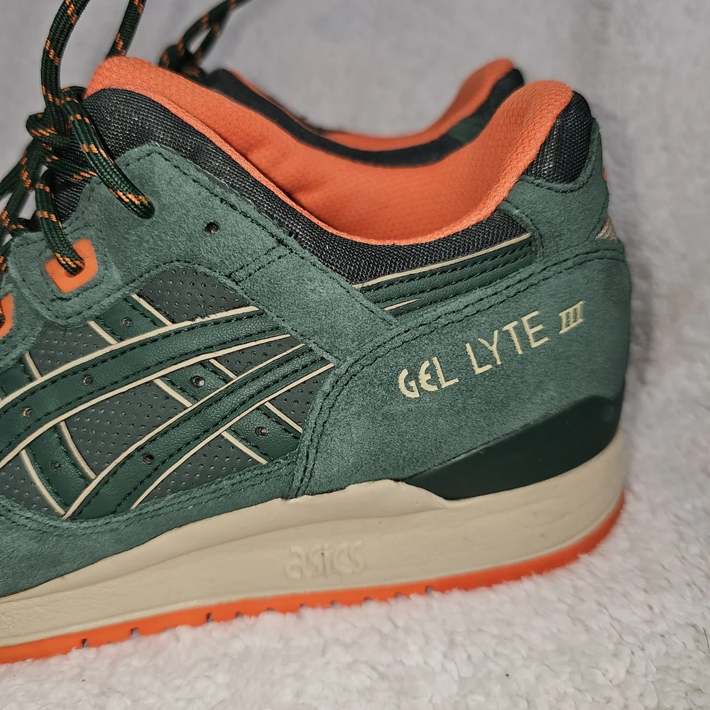 ASICS Gel Lyte III Green and Orange Men's Shoes